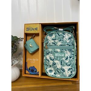 Disney Stitch Crossbody Bag Purse & Tech Pouch